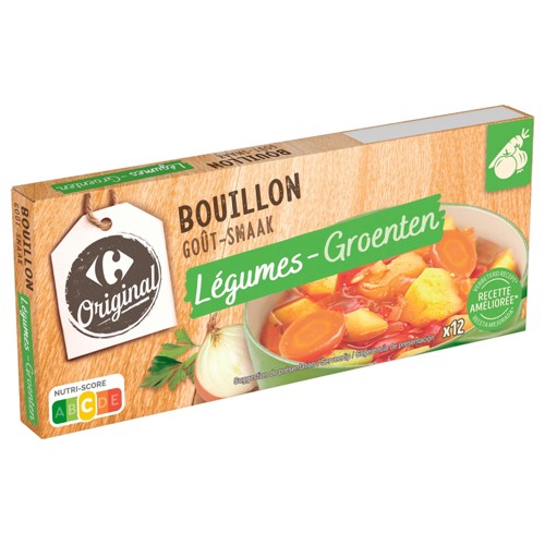 Carrefour Original Bouillon Légumes 12 x 10 g