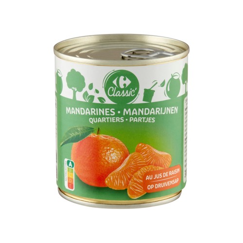 Carrefour Classic'' Mandarines Quartiers 300 g