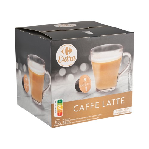 Carrefour Extra Caffe Latte 16 x 9.5 g