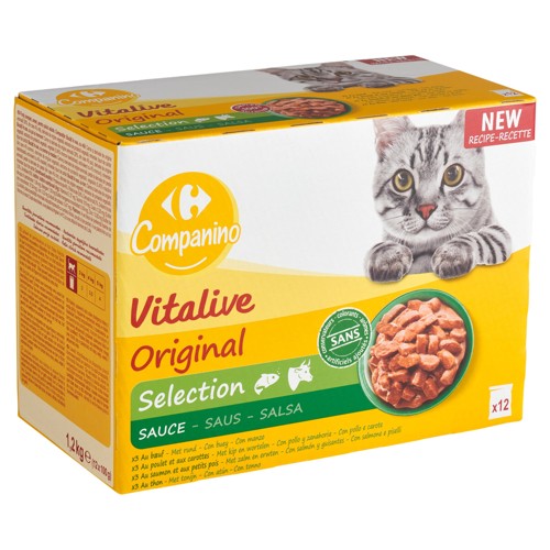 Carrefour Companino Vitalive Original Selection Sauce 12 x 100 g