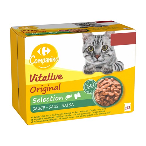 Carrefour Companino Vitalive Original Selection Sauce 12 x 100 g