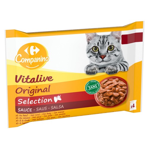 Carrefour Companino Vitalive Original Selection Sauce 4 x 100 g