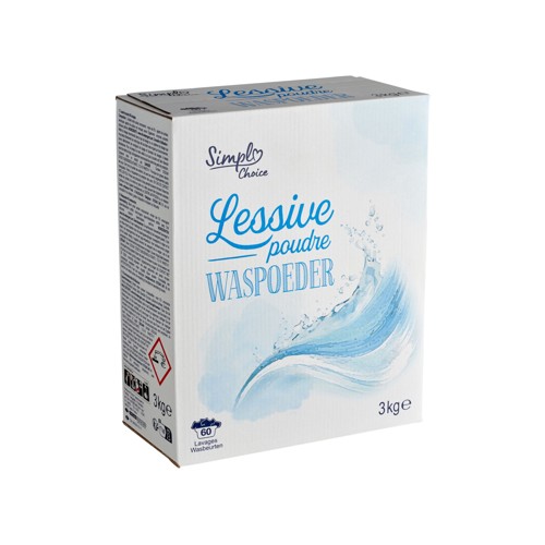 Simpl Lessive Poudre 60 Lavages 3.3 kg