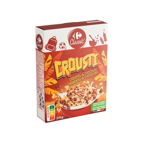 Carrefour Classic'' Crousti Caramel & Chocolat 375 g