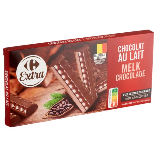 Carrefour Extra Chocolat au Lait Pur Beurre de Cacao 200 g