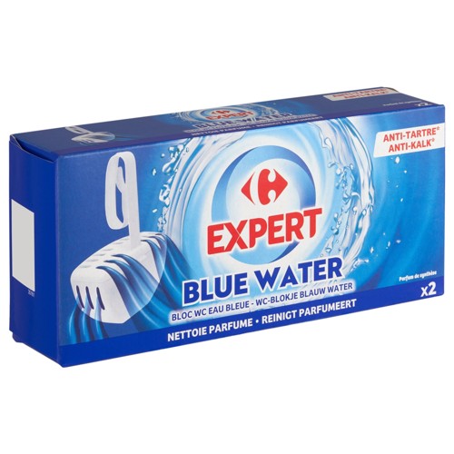 Carrefour Expert Bloc WC Eau Bleue 2 x 40 g