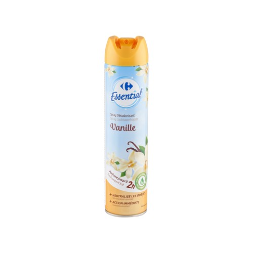 Carrefour Essential Spray Désodorisant Vanille 300 ml