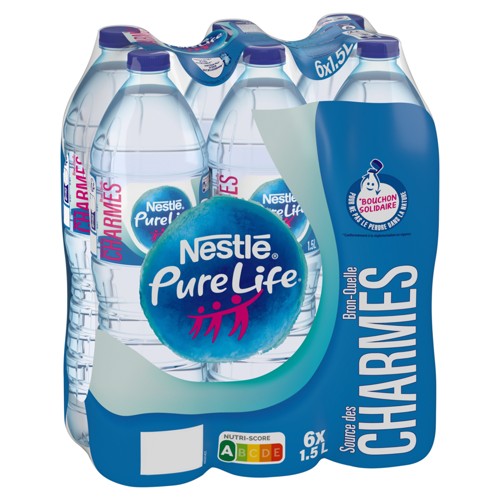Nestle pure life eau de source naturelle non pétillante 6 x 1.5L