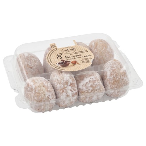 Délices des 7 Vallées Mini Beignets Saveur Chocolat et Noisettes 8 Pièces 200 g
