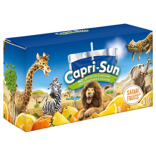 Capri-Sun Safari Fruits Boisson aux Jus de Fruits 10 x 200 ml