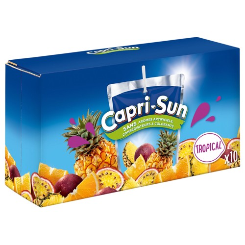 Capri-Sun Tropical Boisson aux Jus de Fruits 10 x 200 ml