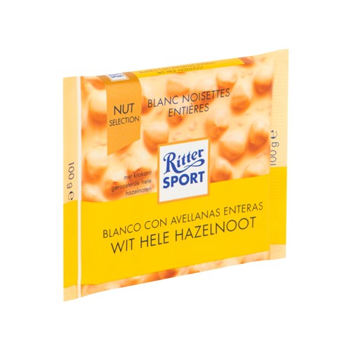Ritter Sport Wit hele hazelnoot