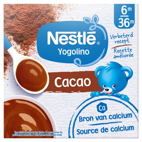 NESTLÉ Yogolino Laitage Cacao dès 6 mois 4x100g