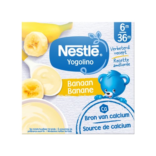 NESTLÉ Yogolino Laitage Banane dès 6 mois 4x100g