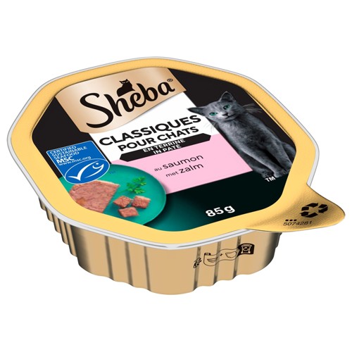 Sheba Classiques pour Chats en Terrine au Saumon 85 g