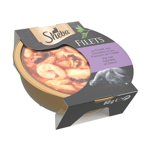 Sheba Gastronomie Garnalen/Vis Alu 60g