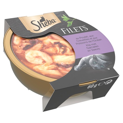 Sheba Gastronomie Garnalen/Vis Alu 60g