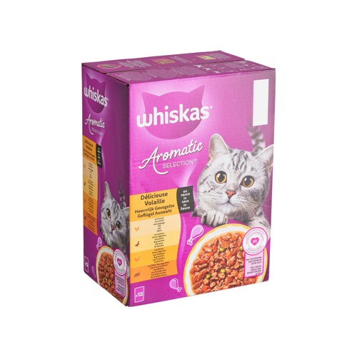 Whiskas Aromatic Selection Délicieuse Volaille en Sauce 12 x 85 g