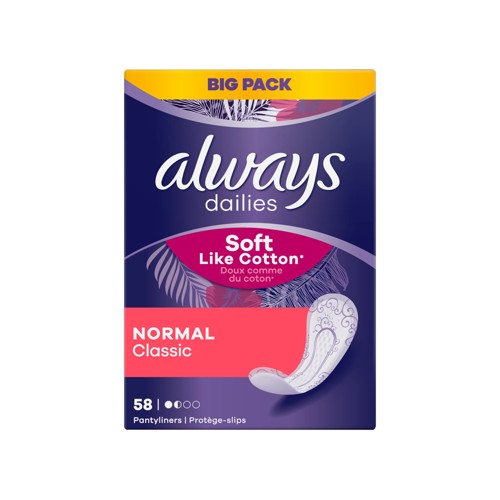 Always Dailies Cotton Normal 58st