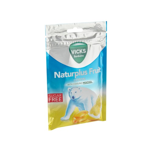 Vicks Bonbons Naturplus Fruit Lemon 72 g