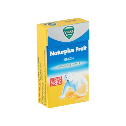 Vicks Bonbons Naturplus Fruit Lemon Sugar Free 40 g