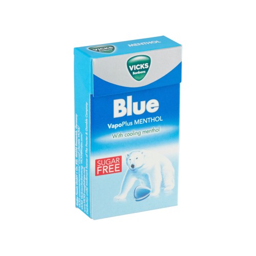 Vicks Bonbons Blue VapoPlus Menthol Sugar Free 40 g