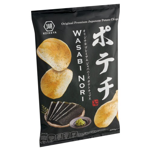 Koikeya Chips de Pommes de Terre avec Assaisonnement Wasabi-Nori 100 g