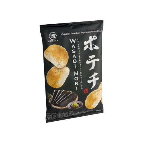Koikeya Chips de Pommes de Terre avec Assaisonnement Wasabi-Nori 100 g