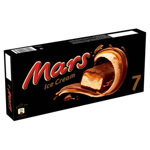 Mars Ice Cream barres chocolat au lait caramel pack de 7