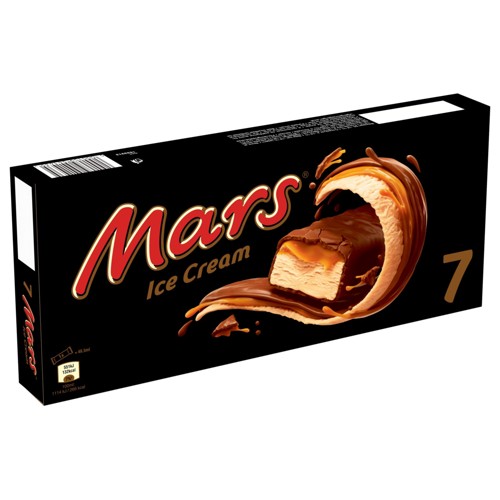 Mars Ice Cream barres chocolat au lait caramel pack de 7