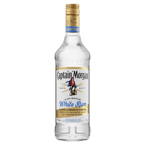 Captain morgan white rum 37.5% 70cl