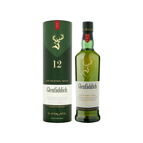 Glenfiddich Single Malt Scotch Whisky 12YO 0.7L