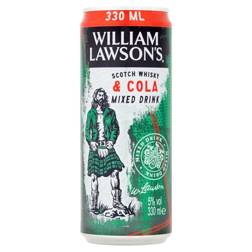 William Lawsons Scotch Whisky & Cola 33 cl