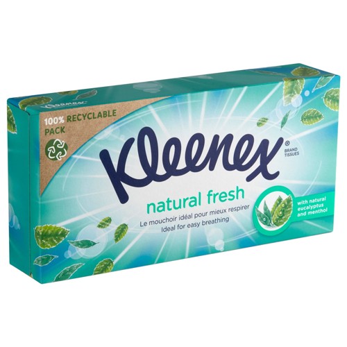 Kleenex Naturel Fr.Eucalyptus/Mint Box 64st