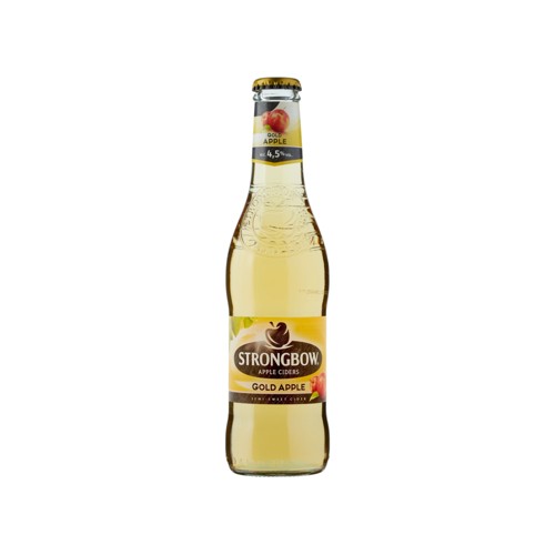 Strongbow Bière cidre Gold apple 4.5% ALC 33cl Bouteille