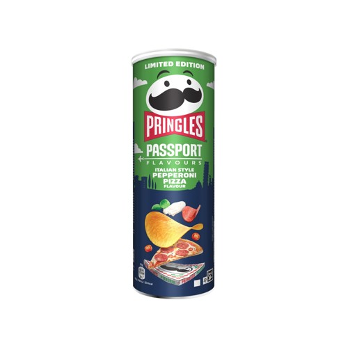Pringles Passport Italian style pizza pepperoni Flavour 165gr