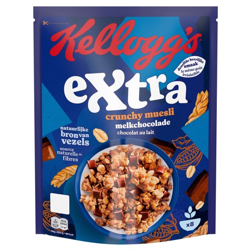 Kellogg''s Extra Crunchy Muesli Chocolat au Lait 375 g