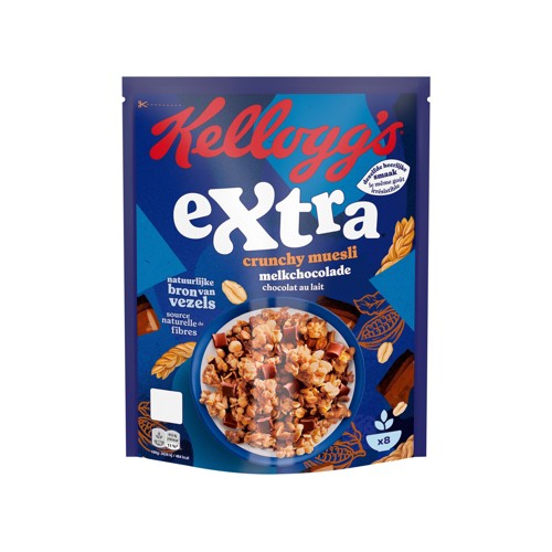 Kellogg''s Extra Crunchy Muesli Chocolat au Lait 375 g