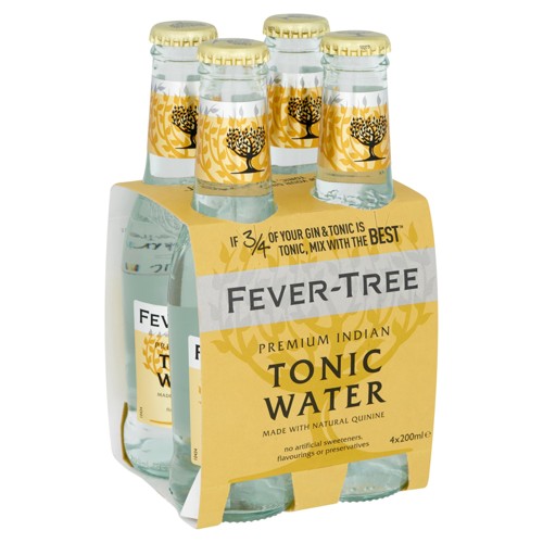 4x Fever-Tree Indian Tonic 200ml