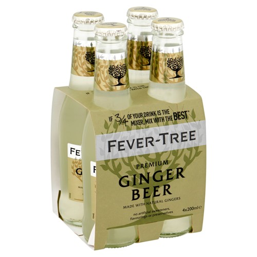 4x Fever-Tree Ginger Beer 20cl