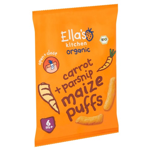 Ella''s Kitchen Maïs Soufflé à la Carotte + au Panais Bio 6 Mois+ 20 g