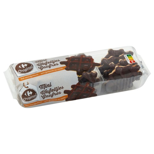 Carrefour Original Mini Gaufres avec Fantaisie au Cacao 200 g