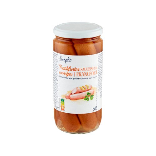 Simply Saucisses de Francfort 380 g