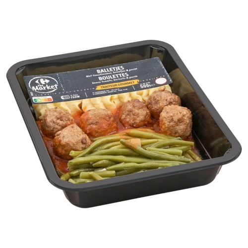 Carrefour The Market Traiteur Sauce Tomate, Haricots & Purée 500 g