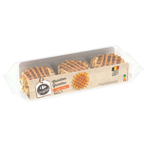 Carrefour Original Galettes Nature 6 x 2 Pièces 330 g