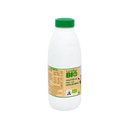Carrefour Bio Lait Demi-Écrémé 1 L
