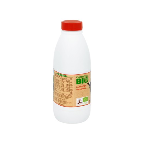 Carrefour Bio Lait Entier 1 L