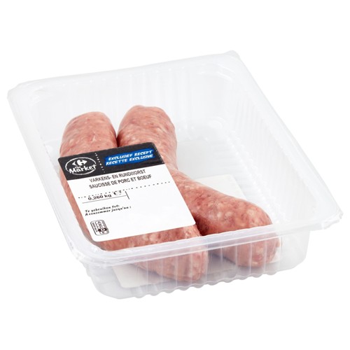 Carrefour The Market Saucisse de Porc et Boeuf 0.260 kg