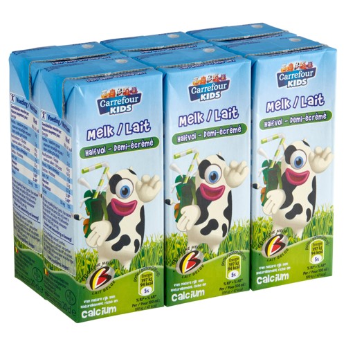 Carrefour Kids Lait Demi-Ecrémé 6 x 20 cl