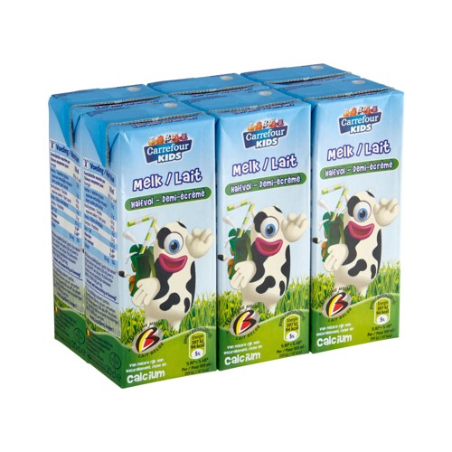 Carrefour Kids Lait Demi-Ecrémé 6 x 20 cl